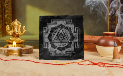 Premium Handmade Shaligram Lakshmi Ganesh Yantra
